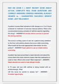 NUR 600 EXAM 4 &vert;&vert; MOST RECENT EXAM 2026&sol;27 &NewLine;ACTUAL COMPLETE REAL EXAM QUESTIONS AND &NewLine;CORRECT ANSWERS &lpar;VERIFIED ANSWERS&rpar; ALREADY &NewLine;GRADED A&plus; &vert; GUARANTEED SUCCESS&excl;&excl; NEWEST &NewLine;EXAM &vert; JUST RELEASED&excl;&excl; 