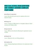 WGU C202 ACTUAL EXAM QUESTIONS&NewLine;AND CORRECT ANSWERS COMPLETE&NewLine;STUDY GUIDE