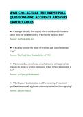 WGU C202 ACTUAL TEST PAPER FULL&NewLine;QUESTIONS AND ACCURATE ANSWERS&NewLine;GRADED APLUS&NewLine;
