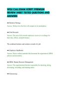 WGU C202 EXAM SCRIPT PREMIUM&NewLine;REVIEW SHEET TESTED QUESTIONS AND&NewLine;ANSWERS&NewLine;