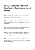 WGU C202 Objective Assessment&NewLine;Study Updated Questions And Correct&NewLine;Answers&NewLine;