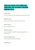 WGU C213 ACTUAL TEST PAPER FULL&NewLine;QUESTIONS AND ACCURATE ANSWERS&NewLine;GRADED APLUS