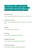WGU C213 FINAL PAPER UPDATED&NewLine;COMPLETE QUESTIONS AND CORRECT&NewLine;ANSWERS BUNDLED REVIEW GUIDE&NewLine;