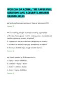 WGU C214 OA ACTUAL TEST PAPER FULL&NewLine;QUESTIONS AND ACCURATE ANSWERS&NewLine;GRADED APLUS&NewLine;