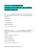 WGU C715 COMPREHENSIVE&NewLine;EXAMINATION PROBLEMS AND VERIFIED&NewLine;ANSWERS BUNDLED