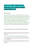 WGU C715 STUDY GUIDE ACTUAL&NewLine;QUESTIONS WITH EXPERT REVIEW&NewLine;GUARANTEED PASS&NewLine;