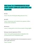 WGU D080 OA COMPREHENSIVE EXAM&NewLine;STUDY GUIDE COMPLETE QUESTIONS AND&NewLine;SOLUTIO