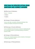 WGU D080 OA UPDATED ACTUAL EXAM&NewLine;QUESTIONS AND CORRECT ANSWERS&NewLine;