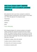 WGU D099 EXAM SCRIPT VERIFIED&NewLine;QUESTIONS WITH ACCURATE ANSWERS&NewLine;GRADED A&plus;&NewLine;