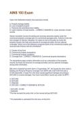 AINS 103 Exam Exam Questions and Answers Best rated A&plus; Guaranteed Success Latest Update