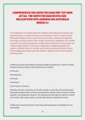 COMPREHENSIVE FIRE INSPECTOR EXAM PREP TEST BANK&NewLine;ACTUAL  FIRE INSPECTOR EXAM REVIEW 2026&NewLine;500 QUESTIONS WITH ANSWERS AND RATIONALES&NewLine;GRADED A&plus;&NewLine;