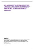  BIO 669 Exam 2 Practice Questions and Answers &vert; Advanced Pathophysiology Master Test Bank Guide &lpar;Updated Solutions&rpar;