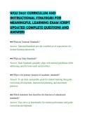 WGU D637 CURRICULUM AND&NewLine;INSTRUCTIONAL STRATEGIES FOR&NewLine;MEANINGFUL LEARNING EXAM SCRIPT&NewLine;UPDATED COMPLETE QUESTIONS AND&NewLine;ANSWERS&NewLine;