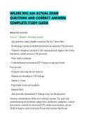 WILKES NSG 500 ACTUAL EXAM&NewLine;QUESTIONS AND CORRECT ANSWERS&NewLine;COMPLETE STUDY GUIDE&NewLine;