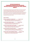 HESI PRACTICE EXAM BSN 225&NewLine;COMPREHENSIVE EXAMINATION WITH 400 QUESTIONS&NewLine;HESI PRACTICE EXAM BSN 225 QUESTIONS AND CORRECT ANSWERS&NewLine;GRADED A&plus;&NewLine;