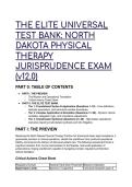 2026&sol;2027 North Dakota Physical Therapy Jurisprudence Exam Test Bank &lpar;v12&period;0&rpar; &vert; ND PT Practice Act Study Guide & Practice Questions