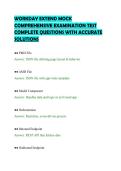 WORKDAY EXTEND MOCK&NewLine;COMPREHENSIVE EXAMINATION TEST&NewLine;COMPLETE QUESTIONS WITH ACCURATE&NewLine;SOLUTIONS&NewLine;