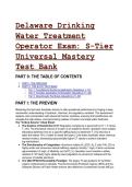Delaware Drinking Water Treatment Operator Exam 2026&sol;2027 &vert; S-Tier Test Bank &vert;  Complex Prep Questions&comma; Answers & Mentorship Analyses