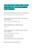 WSET DIPLOMA D1 EXAM SCRIPT TESTED&NewLine;QUESTIONS FULL SOLUTION PREMIUM&NewLine;STUDY MATERIAL