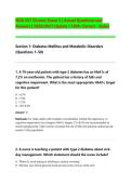 NUR 257 Chronic Exam 3 &vert; Actual Questions and &NewLine;Answers &vert; 2026&sol;2027 Update &vert; 100&percnt; Correct - Galen
