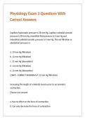 Physiology Exam 3 Questions With Correct Answers