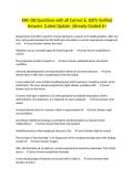 RNC-OB Questions with all Correct & 100&percnt; Verified Answers &vert;Latest Update &vert;Already Graded A&plus;