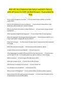 RNC-NIC Test &lpar;Maternal risk factors and birth history&rpar; with all Correct & 100&percnt; Verified Answers &vert;Guaranteed to Pass