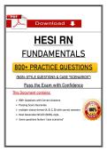 Recommended HESI RN Fundamentals 2026 Exam &vert; 800&plus; Practice Questions &vert; with NGN Questions 100&percnt; verified &lpar;100&percnt; Guarantee Pass&rpar;