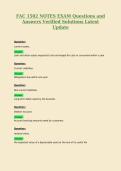 FAC 1502 NOTES EXAM Questions and Answers Verified Solutions Latest Update