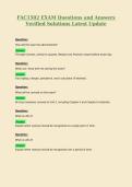 FAC1502 EXAM Questions and Answers Verified Solutions Latest Update 4