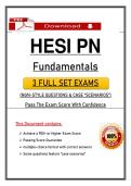 Recommended &NewLine;HESI PN Fundamentals 2026 Exam &vert; 3 Set Exams &vert; NGN Questions 100&percnt; Verified &lpar;100&percnt; Guarantee Pass&rpar;