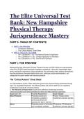 2026&sol;2027 NEW HAMPSHIRE Physical Therapy Jurisprudence Exam Prep&colon; Elite Test Bank & Study Guide &lpar;RSA 328-A & Phy Rules&rpar; &vert; &NewLine;S-Tier Practice Questions with Detailed Explanations