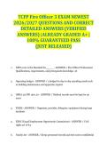 TCFP Fire Officer 3 EXAM NEWEST 2026&sol;2027 QUESTIONS AND CORRECT DETAILED ANSWERS &lpar;VERIFIED ANSWERS&rpar; &vert;ALREADY GRADED A&plus; &vert; 100&percnt; GUARANTEED PASS &lbrace;JUST RELEASED&rcub;