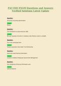 FAC1503 EXAM Questions and Answers Verified Solutions Latest Update