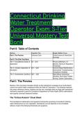2026&sol;2027 Connecticut Drinking Water & Wastewater Treatment Operator Exam&colon; S-Tier Universal Mastery Test Bank &lpar;High-Yield Scenario & Math Questions with Detailed Explanations&rpar;  