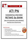 Recommended ATI PN Fundamentals Proctored Retake Exam &vert; 5 Set Exams &vert; with NGN Questions 100&percnt; verified &lpar;100&percnt; Guarantee Pass&rpar;