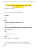 ALEKS Exam Review Question with 100&percnt;&NewLine;Verified Answers