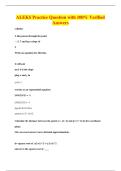 ALEKS Practice Question with 100&percnt; Verified&NewLine;Answers