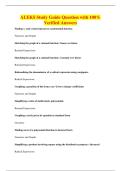 ALEKS Study Guide Question with 100&percnt;&NewLine;Verified Answers