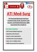 ATI Proctored Med Surg Final Exam 2026-2027  Complete Study Guide&colon; Questions with Answers and Detailed Explanations 100&percnt; Guaranteed Pass Graded A&plus;