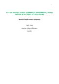 EL 5723&vert; MODULE 5 FINAL SUMMATIVE ASSIGNMENT &vert;LATEST UPDATE WITH COMPLETE SOLUTIONS &vert;AMERICAN COLLEGE OF EDUCATION