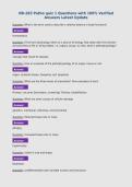 NR-283 Patho quiz 1 Questions with 100&percnt; Verified&NewLine;Answers Latest Update&NewLine;