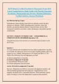 BCPP Board Certified Psychiatric Pharmacist Exam 2026 &NewLine;Latest Comprehensive Study Guide with Practice Questions &NewLine;Psychiatric Pharmacotherapy Review&comma; Detailed Rationales&comma; &NewLine;Verified Answers&comma; Success Workbook