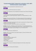 Fundamentals&colon;Skills Temperature Questions with 100&percnt;&NewLine;Verified Answers Latest Update