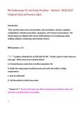 RN Endoscopy GI Lab Study Practice &ndash; Newest  2026&sol;2027  Original Clinical-Practice Q&A&NewLine;&NewLine;