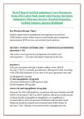 BCACP Board Certified Ambulatory Care Pharmacist &NewLine;Exam 2026 Latest Study Guide with Practice Questions &NewLine;Ambulatory Pharmacy Review&comma; Detailed Rationales&comma; &NewLine;Verified Answers&comma; Success Workbook