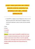 JD NEXT EXAM QUESTIONS AND CORRECT &NewLine;ANSWERS &lpar;VERIFIED ANSWERS&rpar; PLUS &NewLine;RATIONALES 2027 Q&A &vert; INSTANT &NewLine;DOWNLOAD PDF 