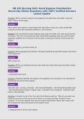 NR 283 Nursing Skill&colon; Hand Hygiene Chamberlain University-Illinois Questions with 100&percnt; Verified Answers Latest Update&NewLine;