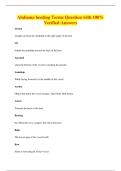 Alabama boating Terms Question with 100&percnt;&NewLine;Verified Answers