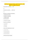 Alabama boating Study guide Question with&NewLine;100&percnt; Verified Answers